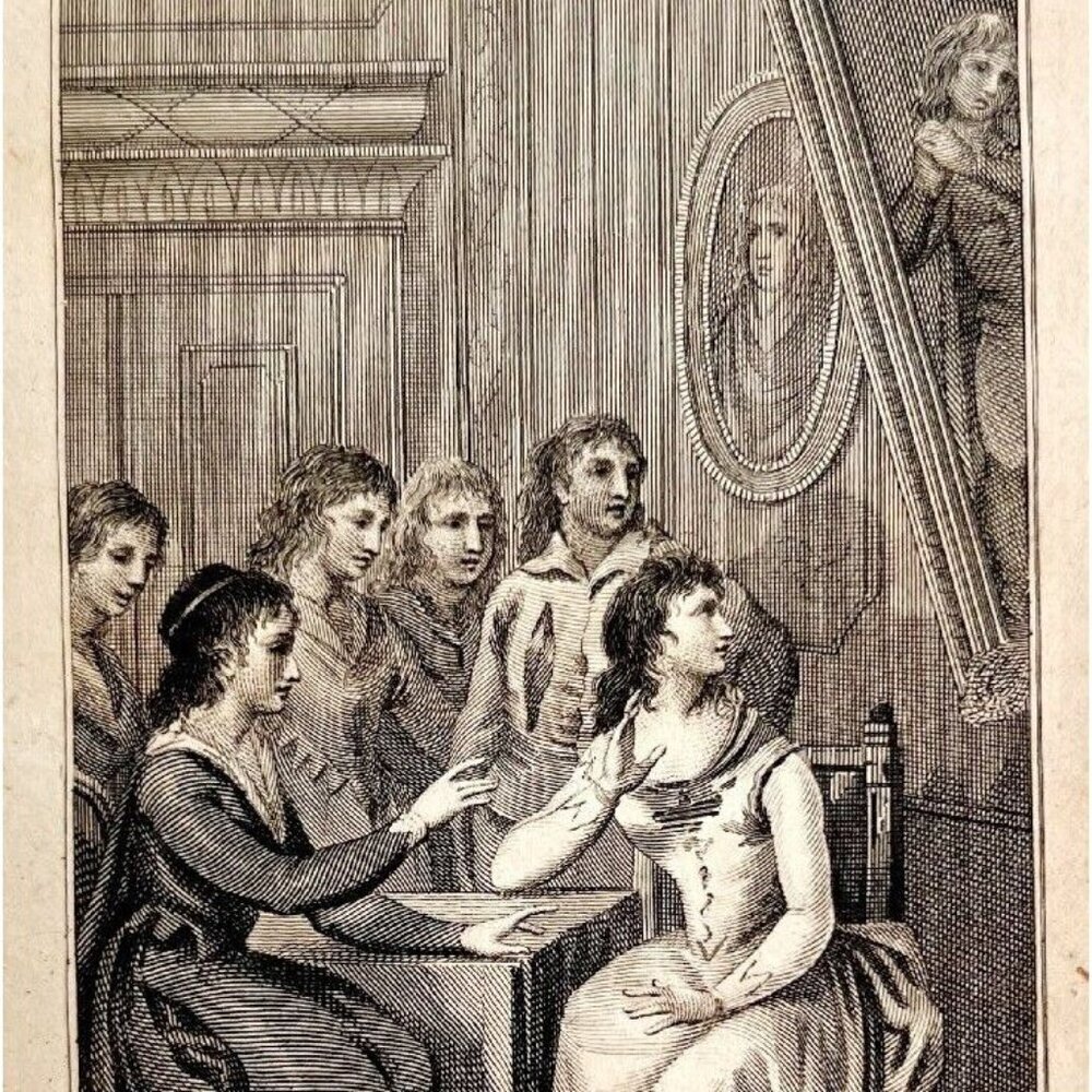 Skelton Engraving 1792 Gil Bas Rare French Revolution Era Antique Art #3 DWP3A